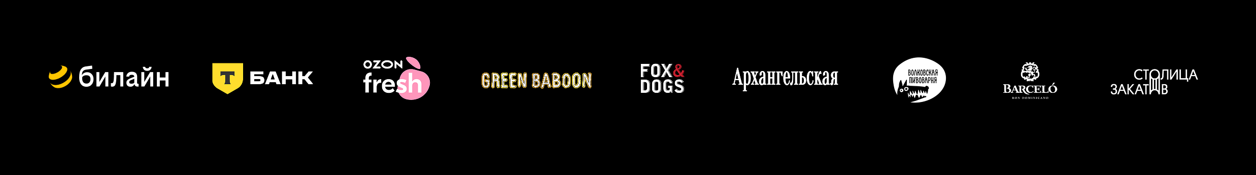 Логотипы партнёров фестиваля SummerSound